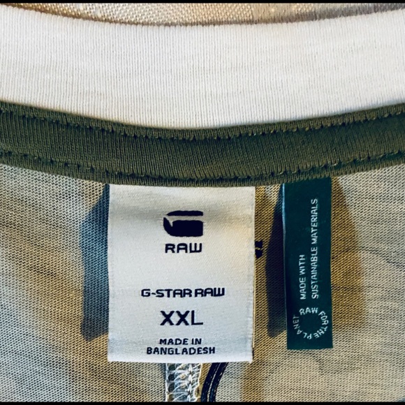 NWT Men’s GSTAR-RAW JERSEY TOP&Camo Mask(Pullover) - Picture 4 of 12